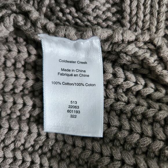 NEW Coldwater Creek Vintage Wash Mixed Pattern Knit Cardigan Sweater, S - Picture 10 of 10